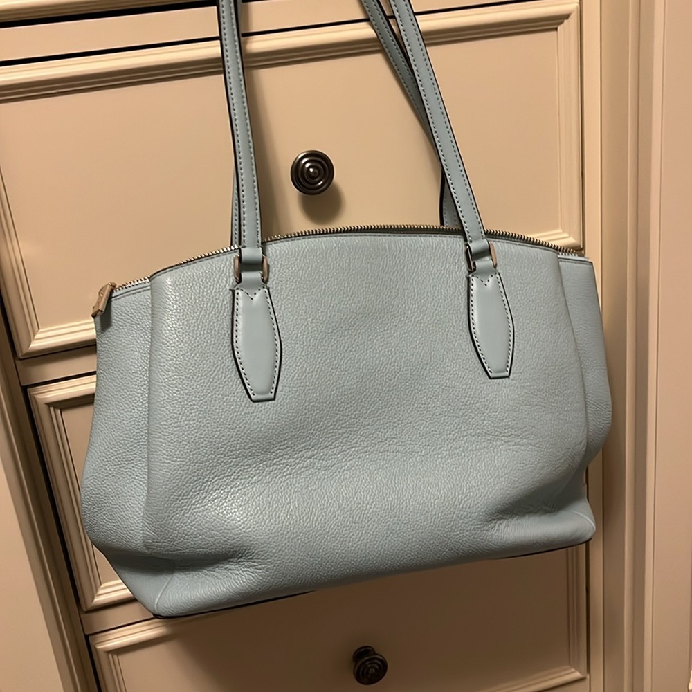 Kate Spade Light Blue Leather Tote Bag - Picture 7 of 9